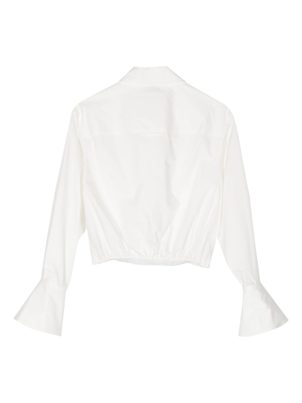 Blythe poplin cropped shirt - 2