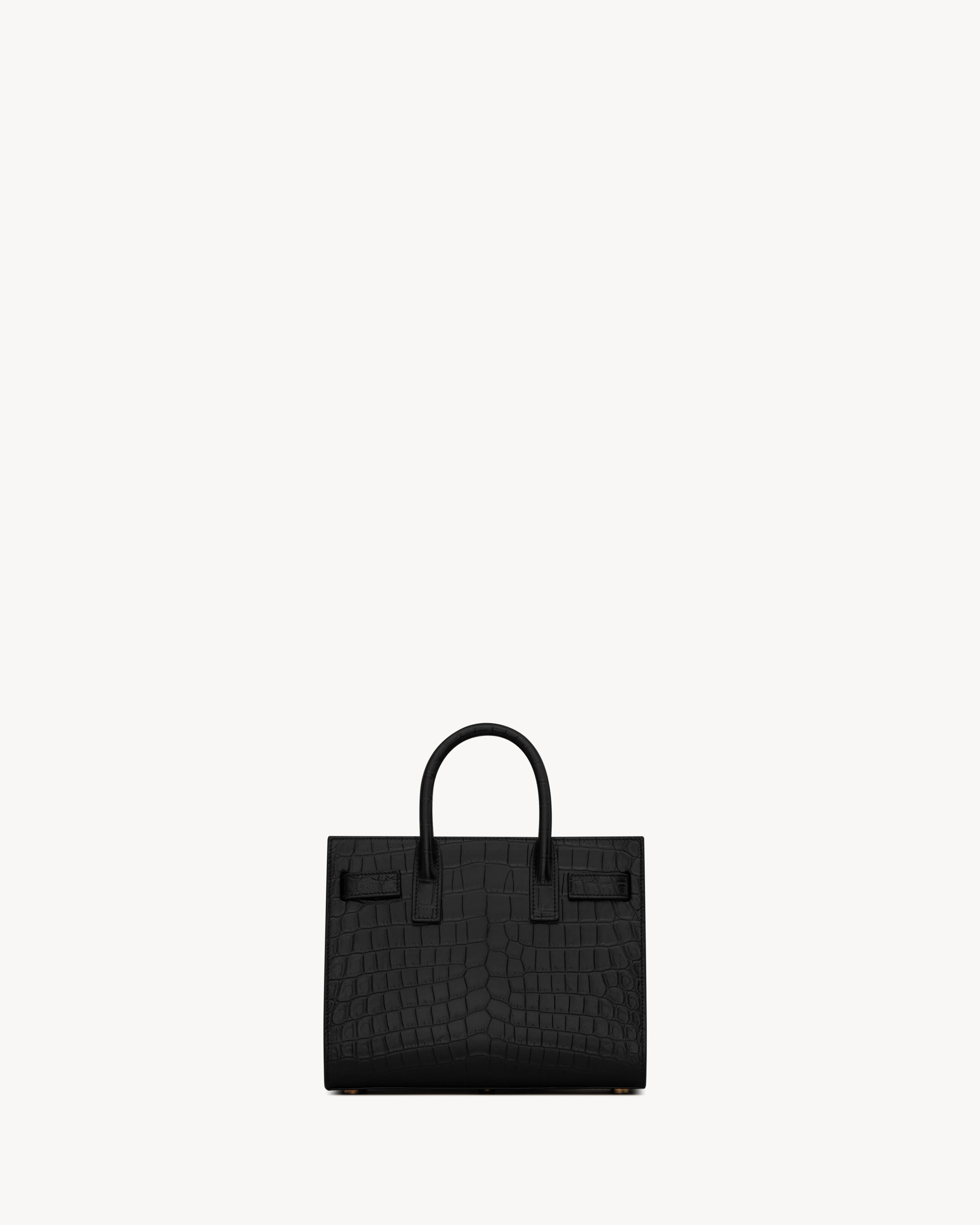 SAC DE JOUR NANO IN MATTE CROCODILE EMBOSSED LEATHER - 2