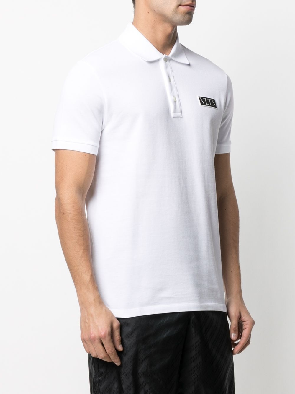 VLTN logo patch polo shirt - 3