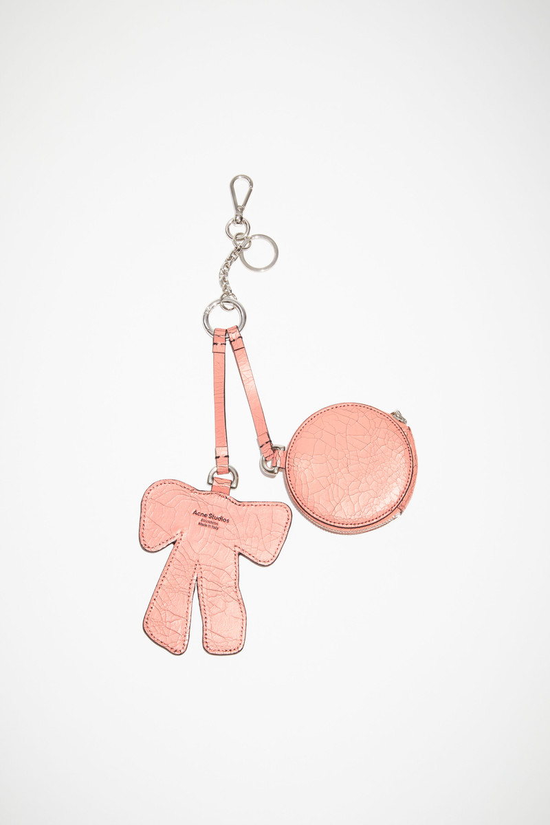 Coin wallet and bow mirror - Salmon pink 3