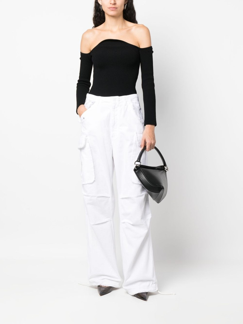 DARKPARK ripped-detail wide-leg trousers outlook