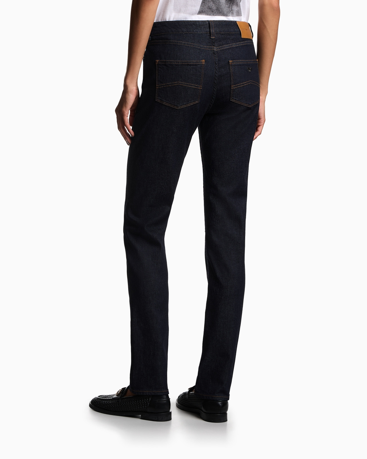 J18 high-rise skinny-leg jeans in comfort mercerised denim - 3