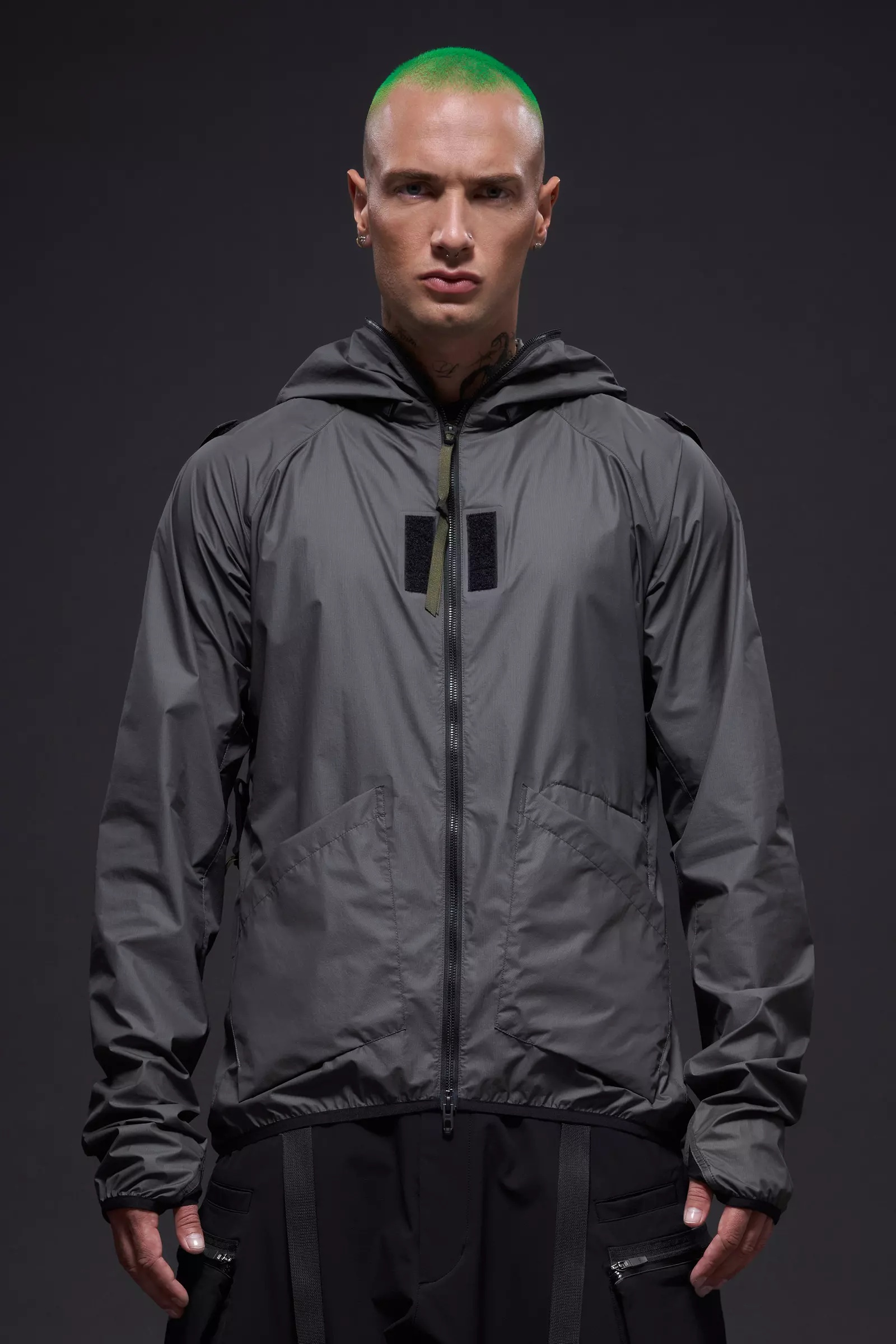 J118-WS Packable Windstopper® Jacket Gray - 2