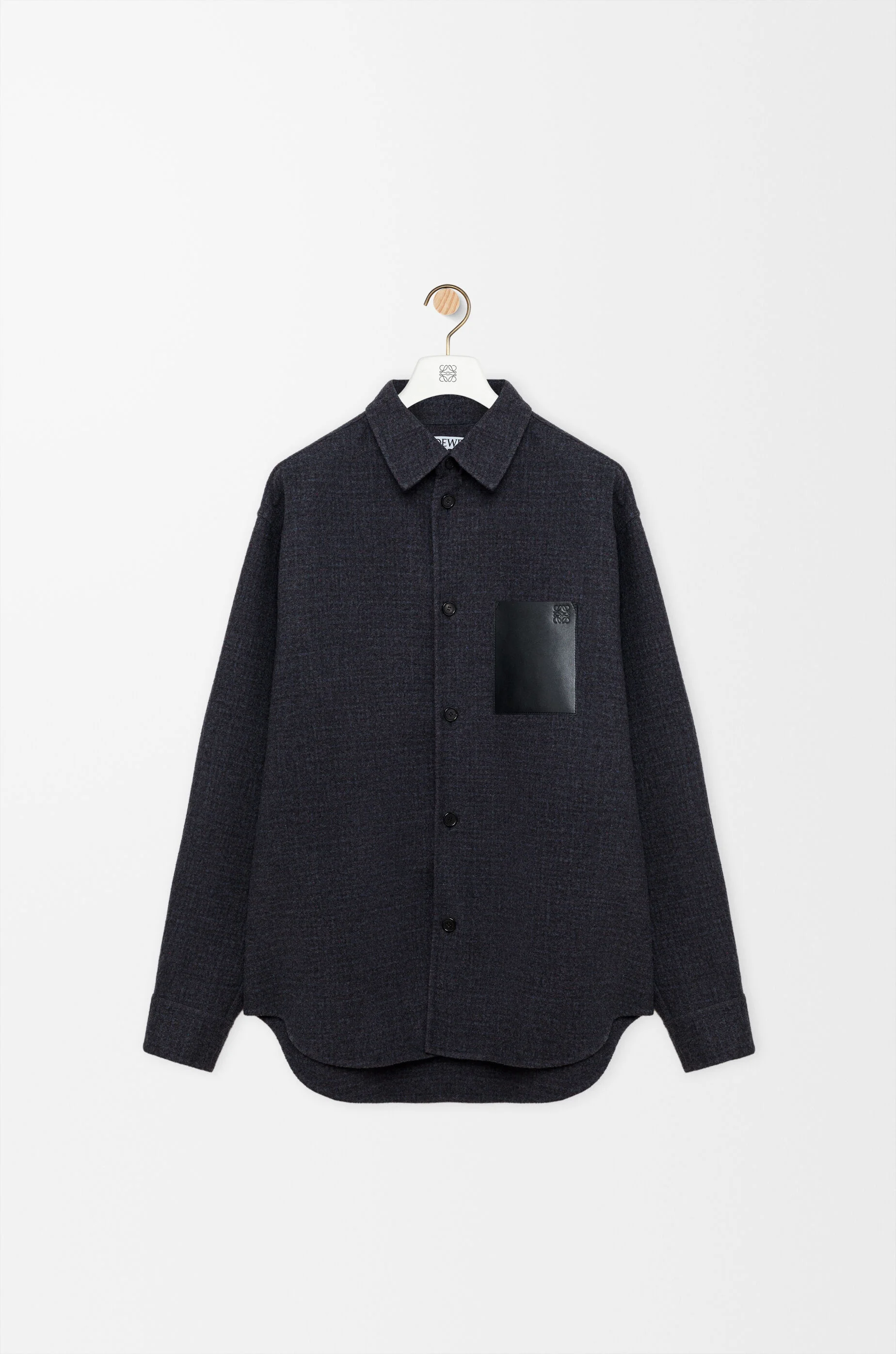 Overshirt in wool blend - 1