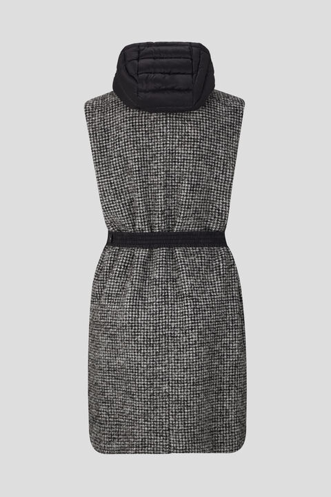 Marit gilet in Black/Off-white - 8