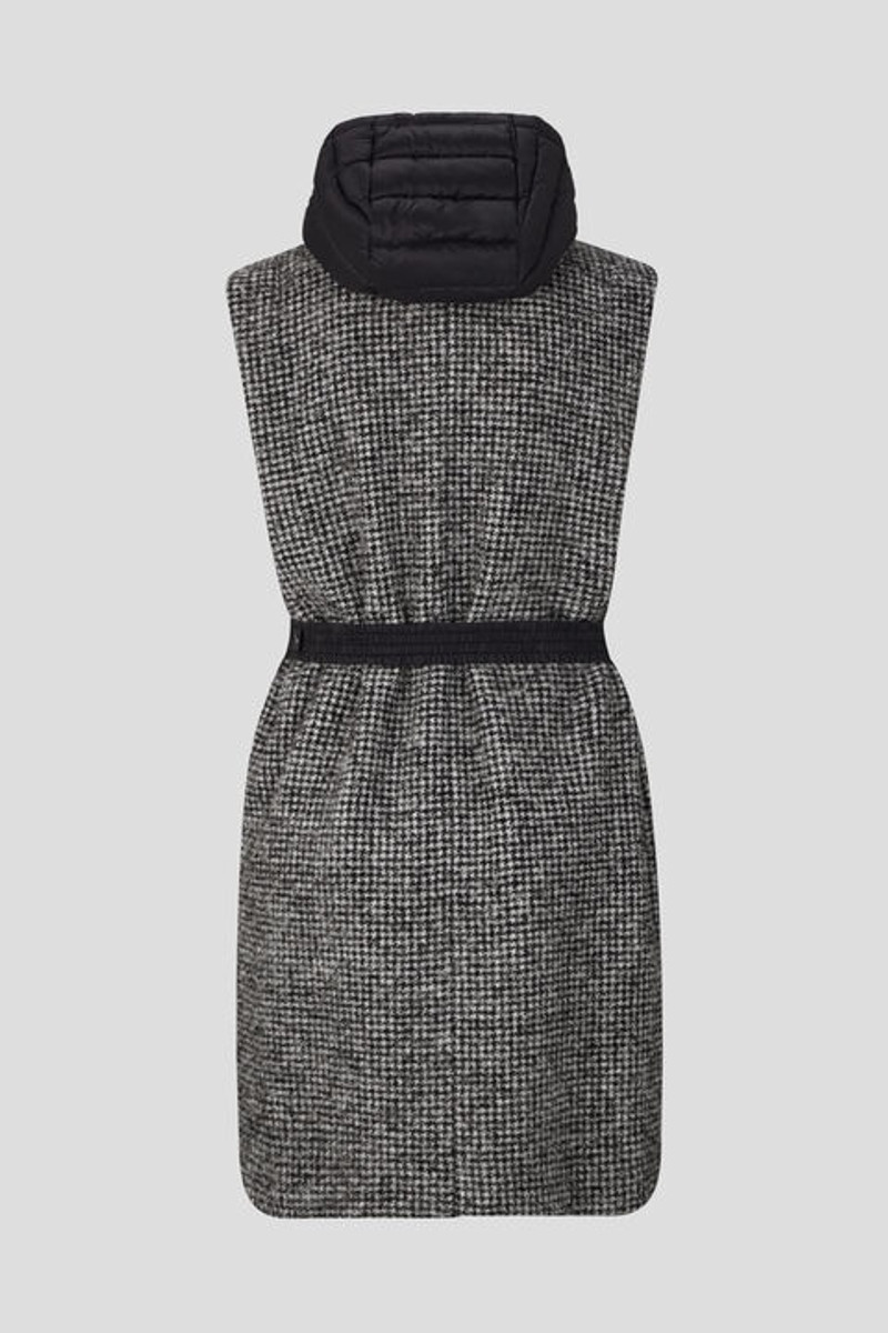BOGNER Marit gilet in Black/Off-white outlook
