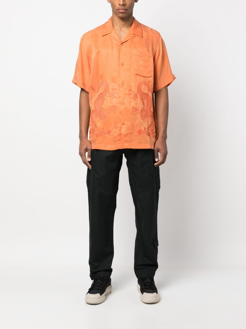 MAHARISHI tapered drawstring cargo trousers outlook