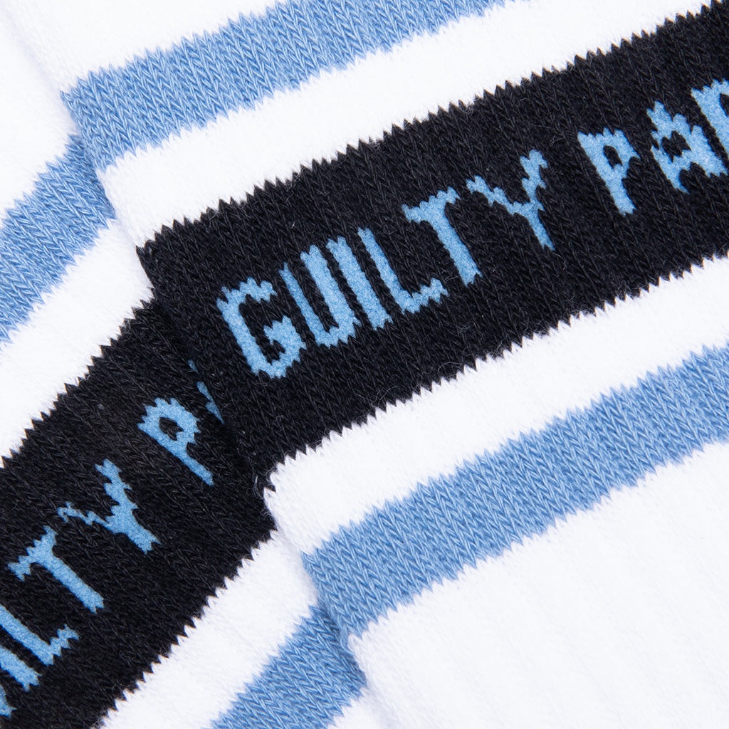 SKATER SOCKS TYPE 2 - WHITE/LIGHT BLUE - 2