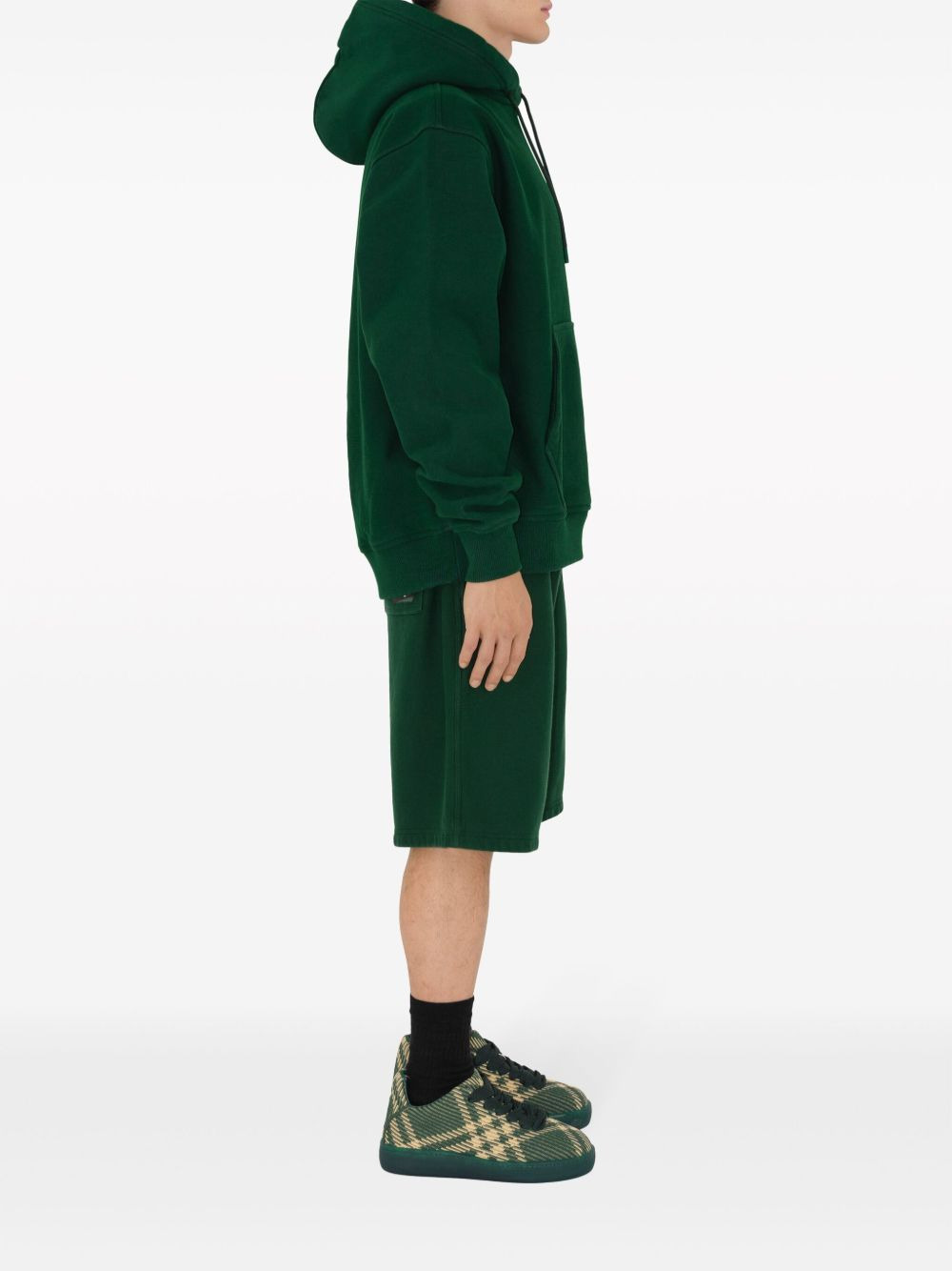 EKD drawstring cotton hoodie - 3