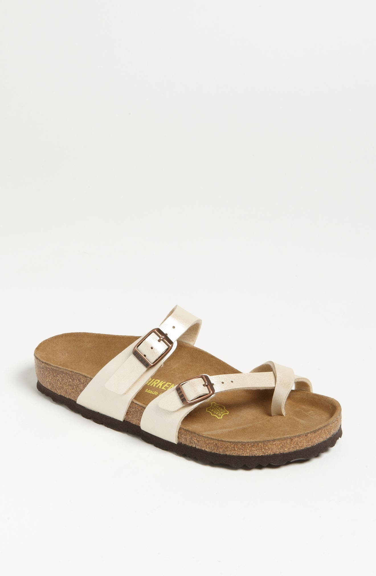 Birkenstock Mayari Birko-Flor Sandal in Antique Lace White at Nordstrom - 8