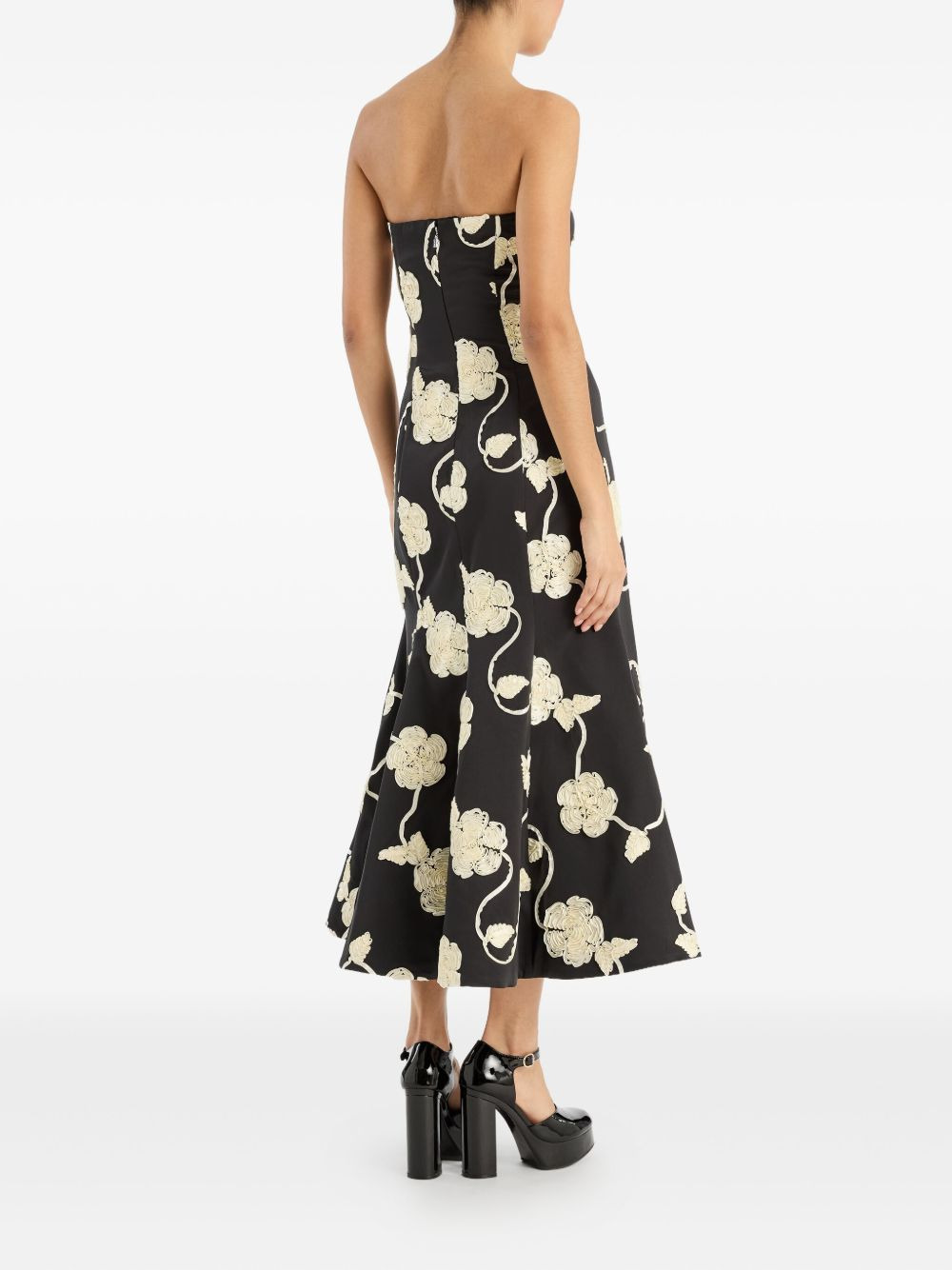 flower midi dress - 4