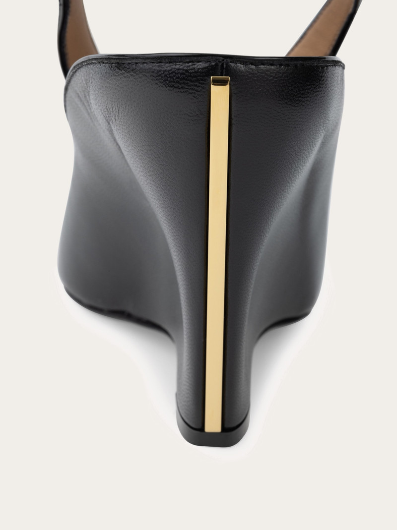 Peep toe wedge sandal 6