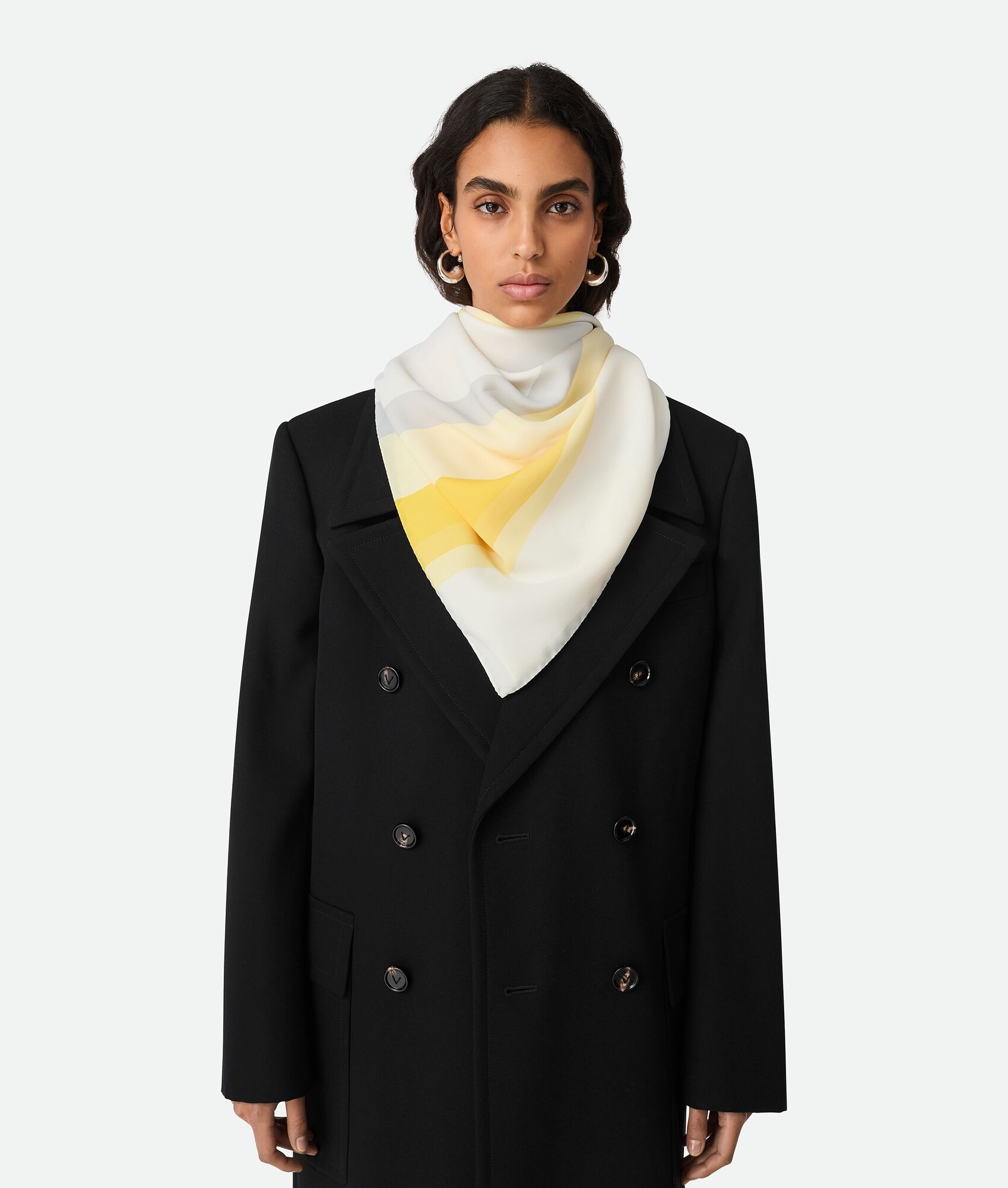 Silk Twill Striped Foulard - 4