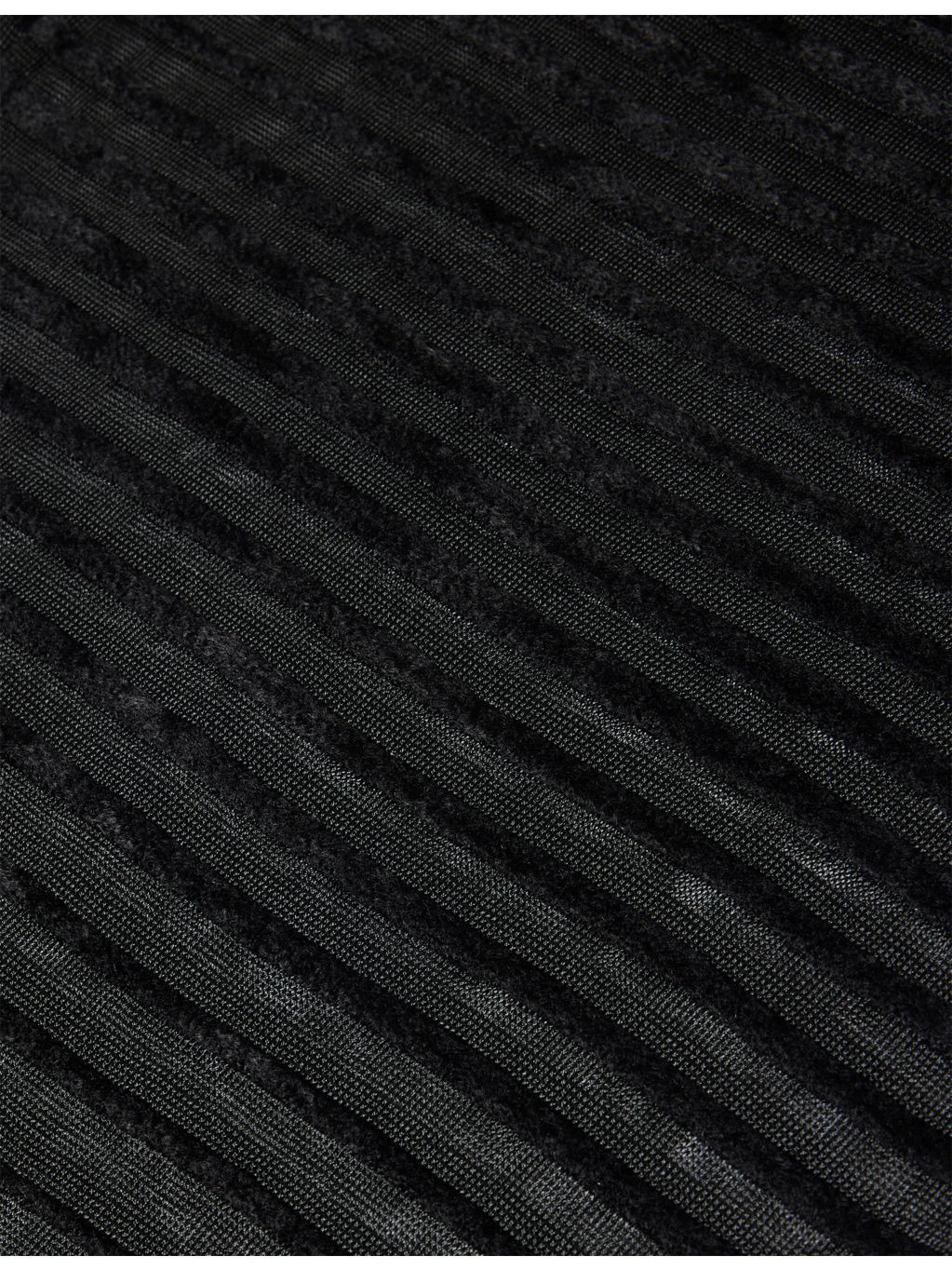 Striped Ribbed Long-Sleeves Woven Gown - 6