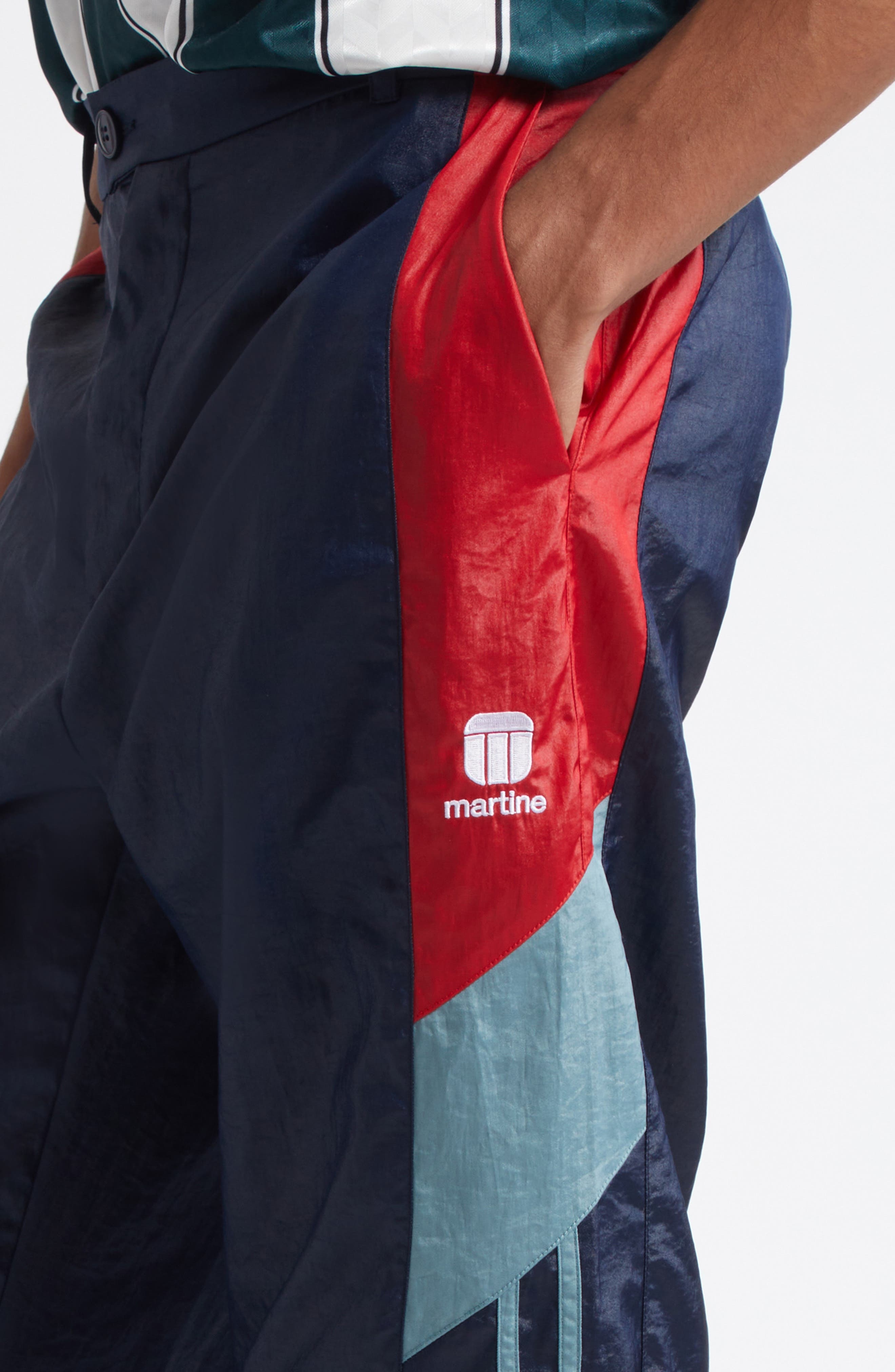 Martine Rose Nylon Track Pants in Blue Navy at Nordstrom - 5