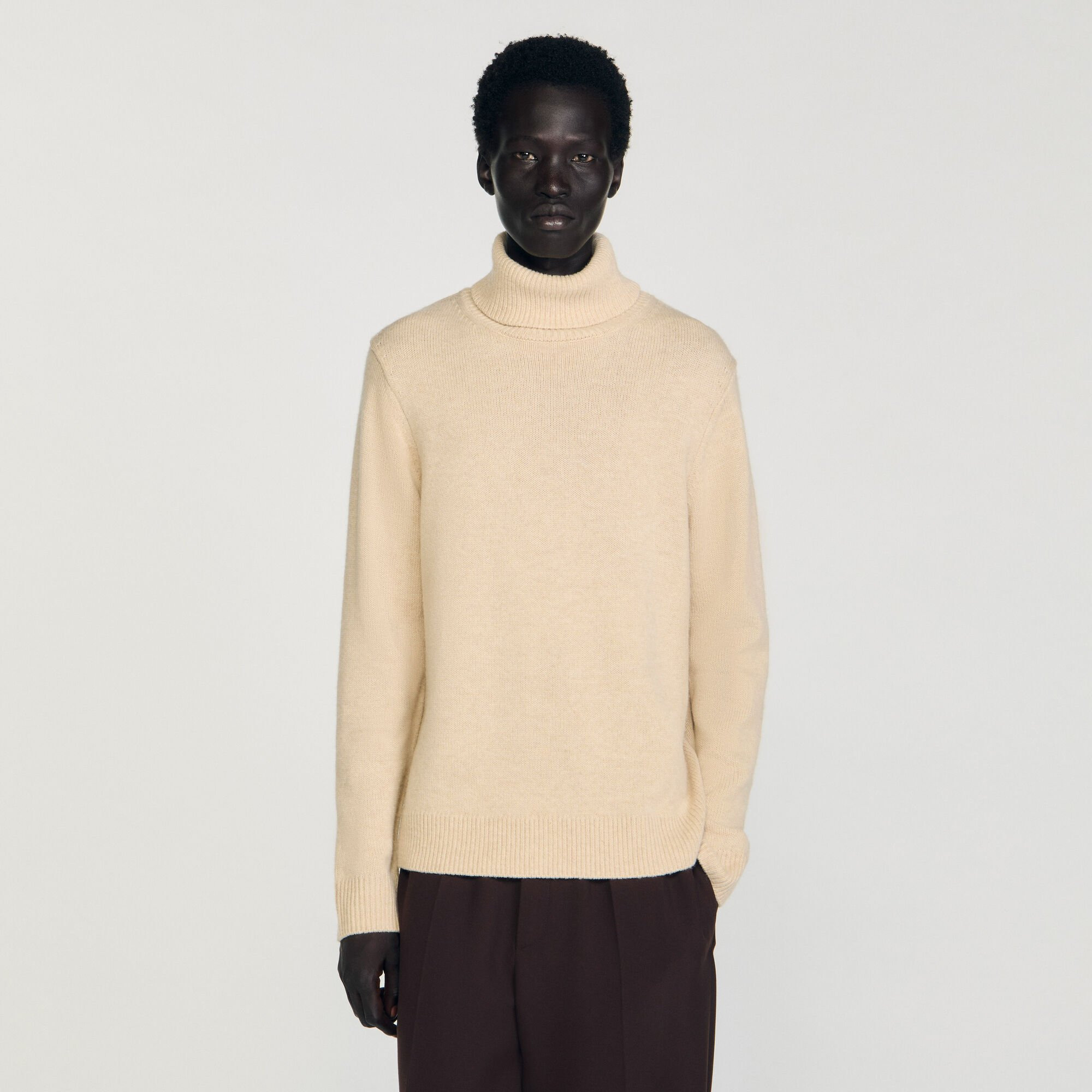 WOOL AND CASHMERE TURTLENECK - 4