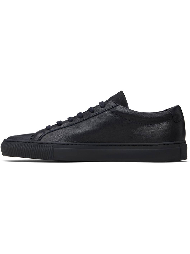 Common Projects Navy Achilles Premium Sneakers outlook