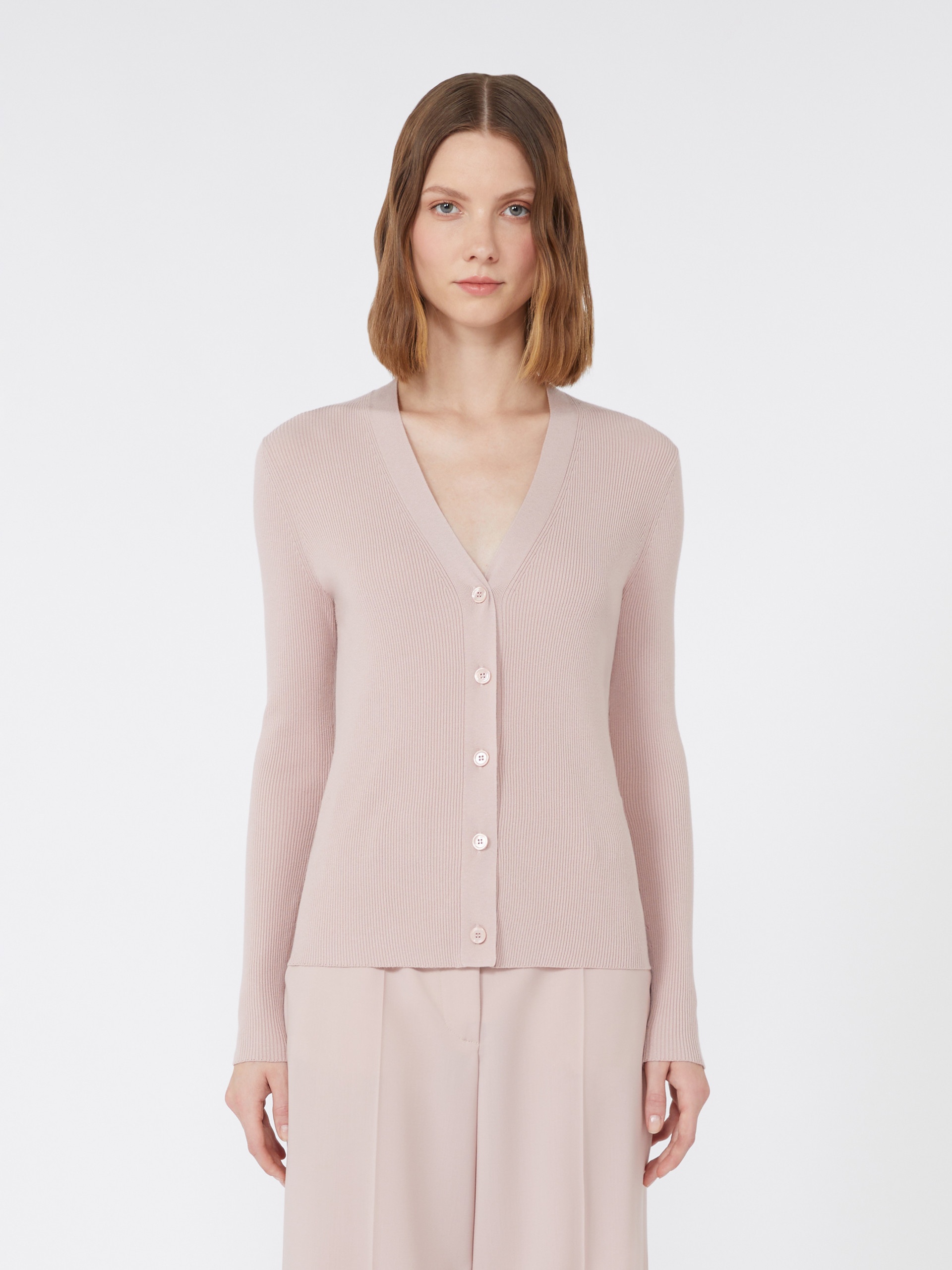 GABRIEL Viscose V-neck cardigan - 3