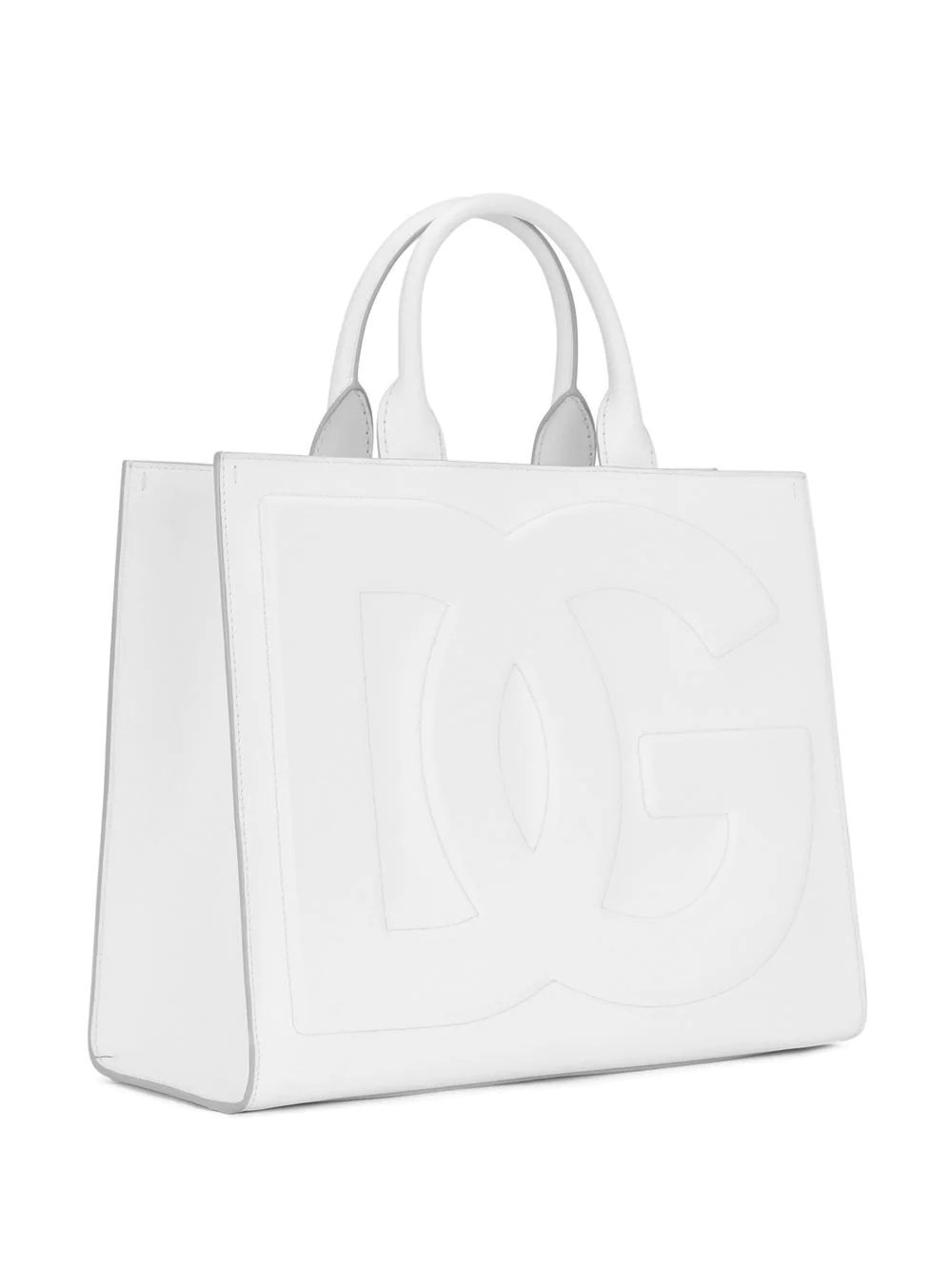 embossed logo tote bag - 4