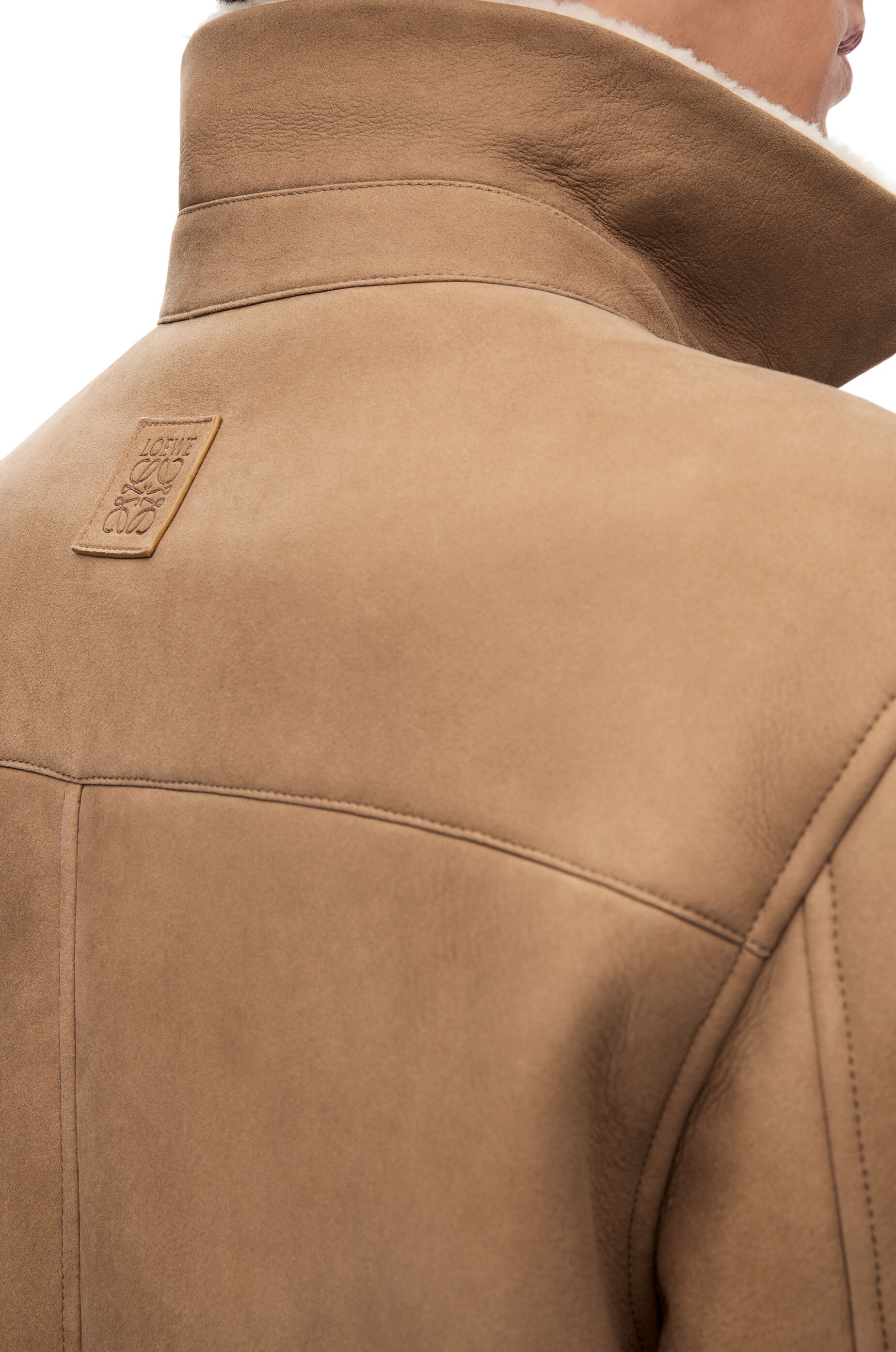 Overshirt in shearling - 5