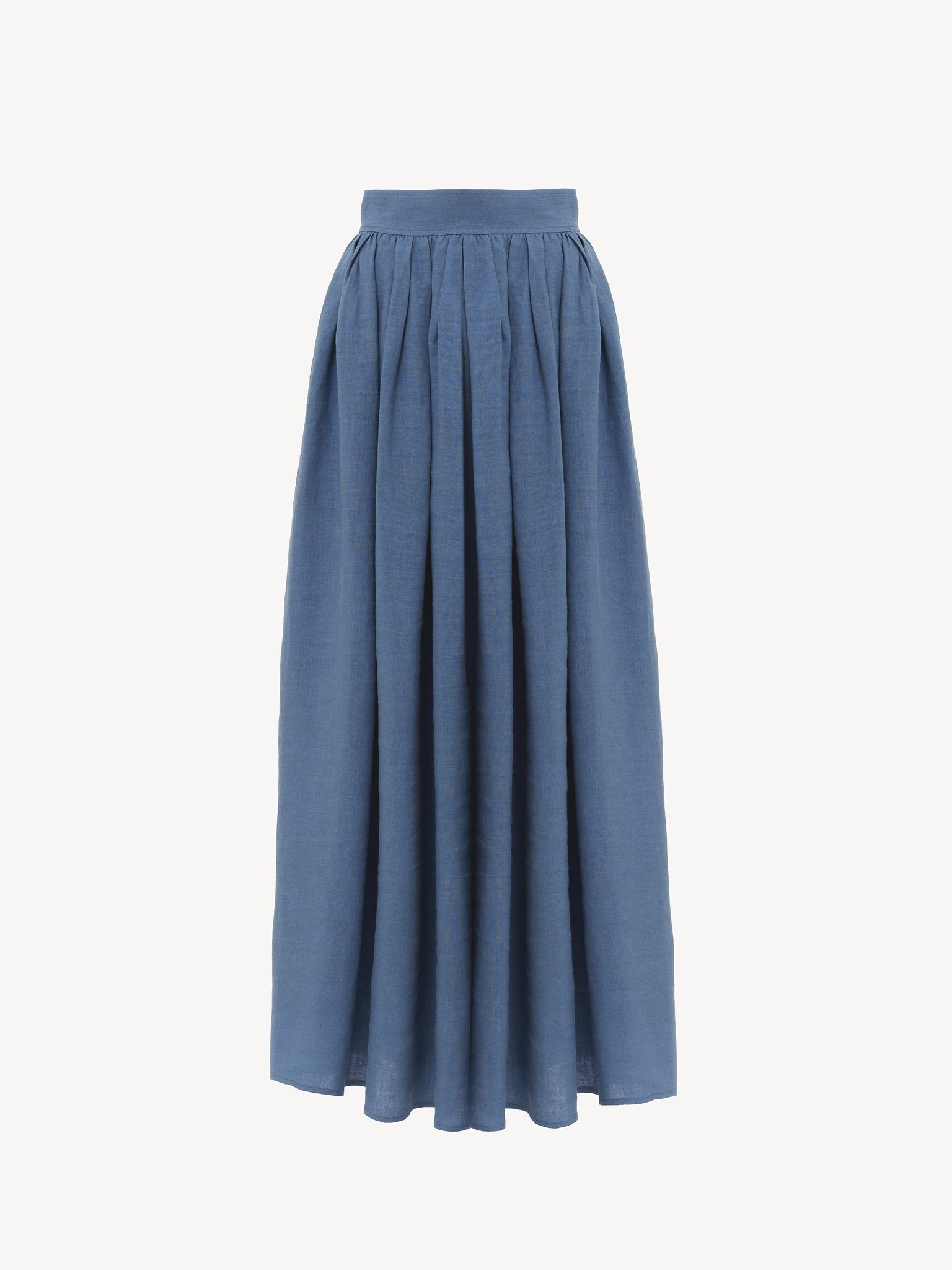 GATHERED MID-LENGTH SKIRT - 3