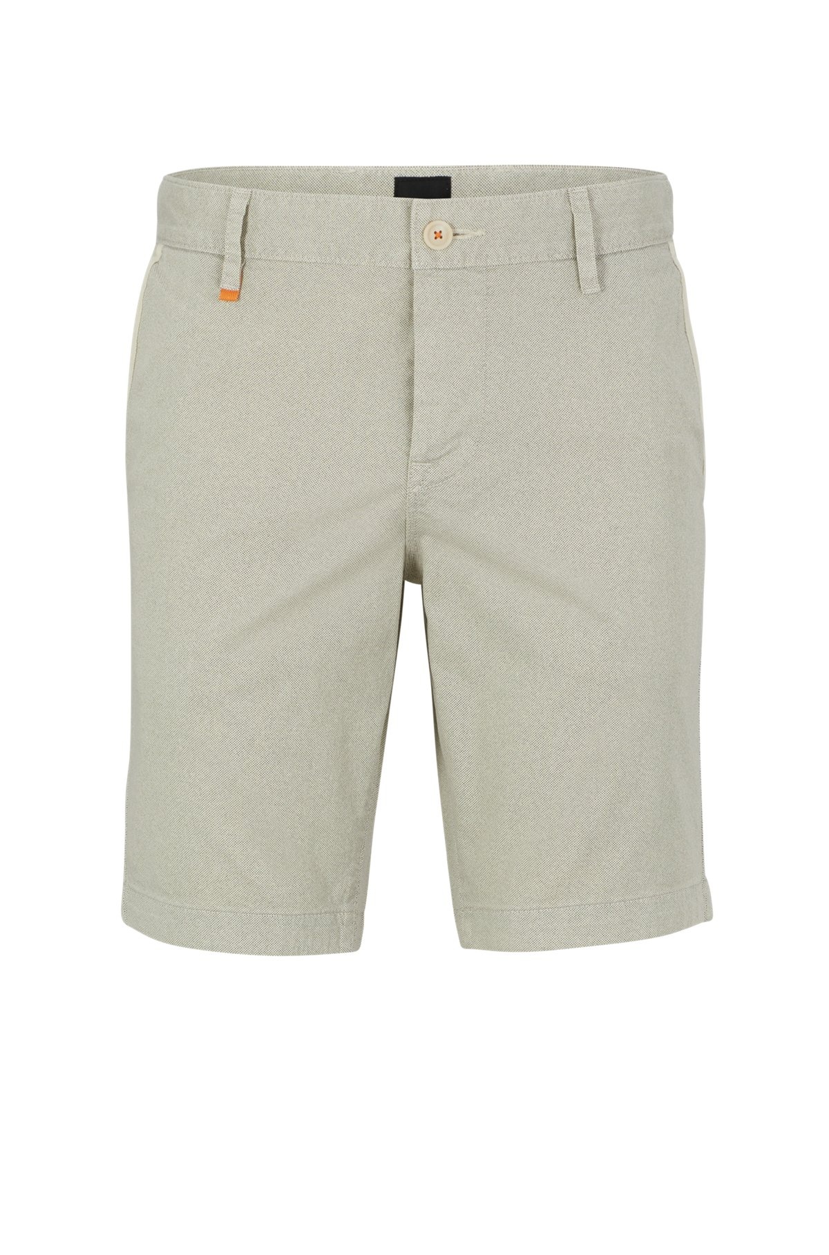 SLIM-FIT SHORTS IN PRINTED STRETCH-COTTON TWILL - 1