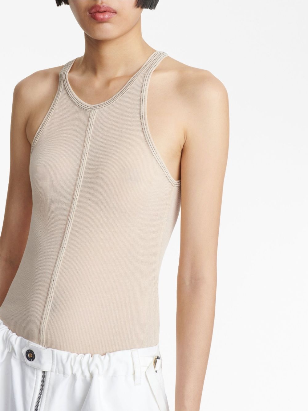 round-neck sleeveless tank top - 6