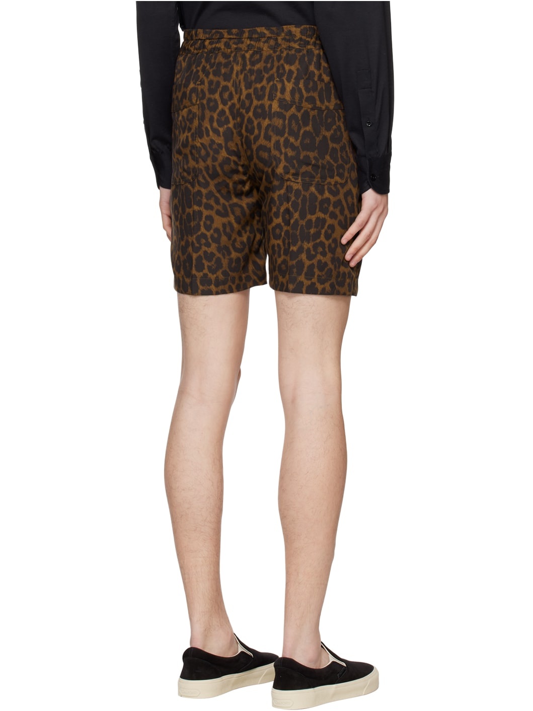 Brown Leopard Shorts - 3