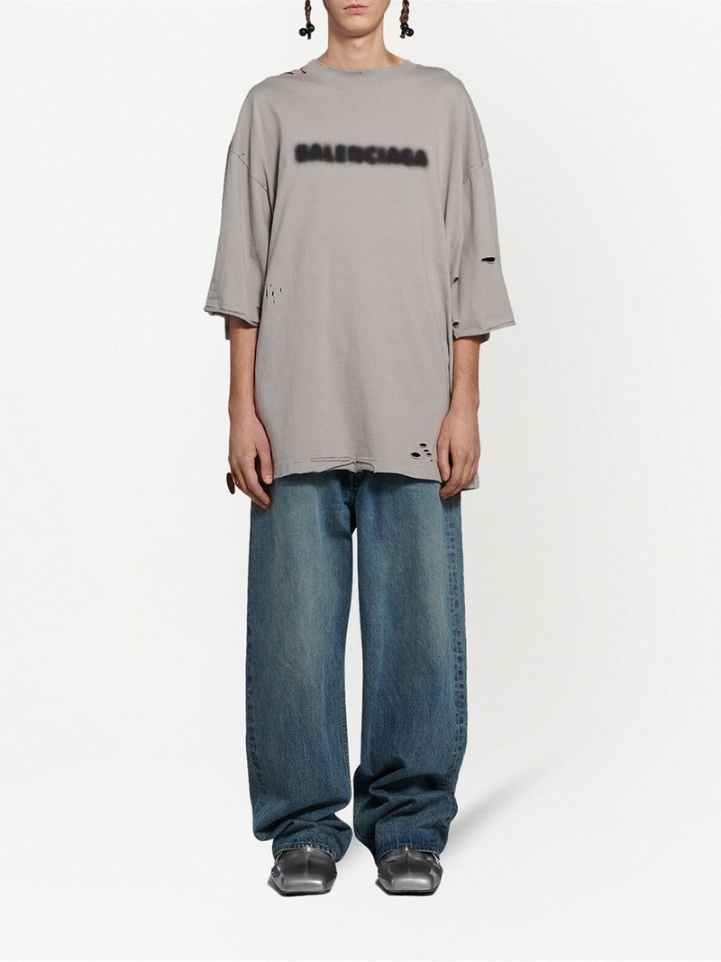BALENCIAGA logo-print short-sleeve T-shirt outlook