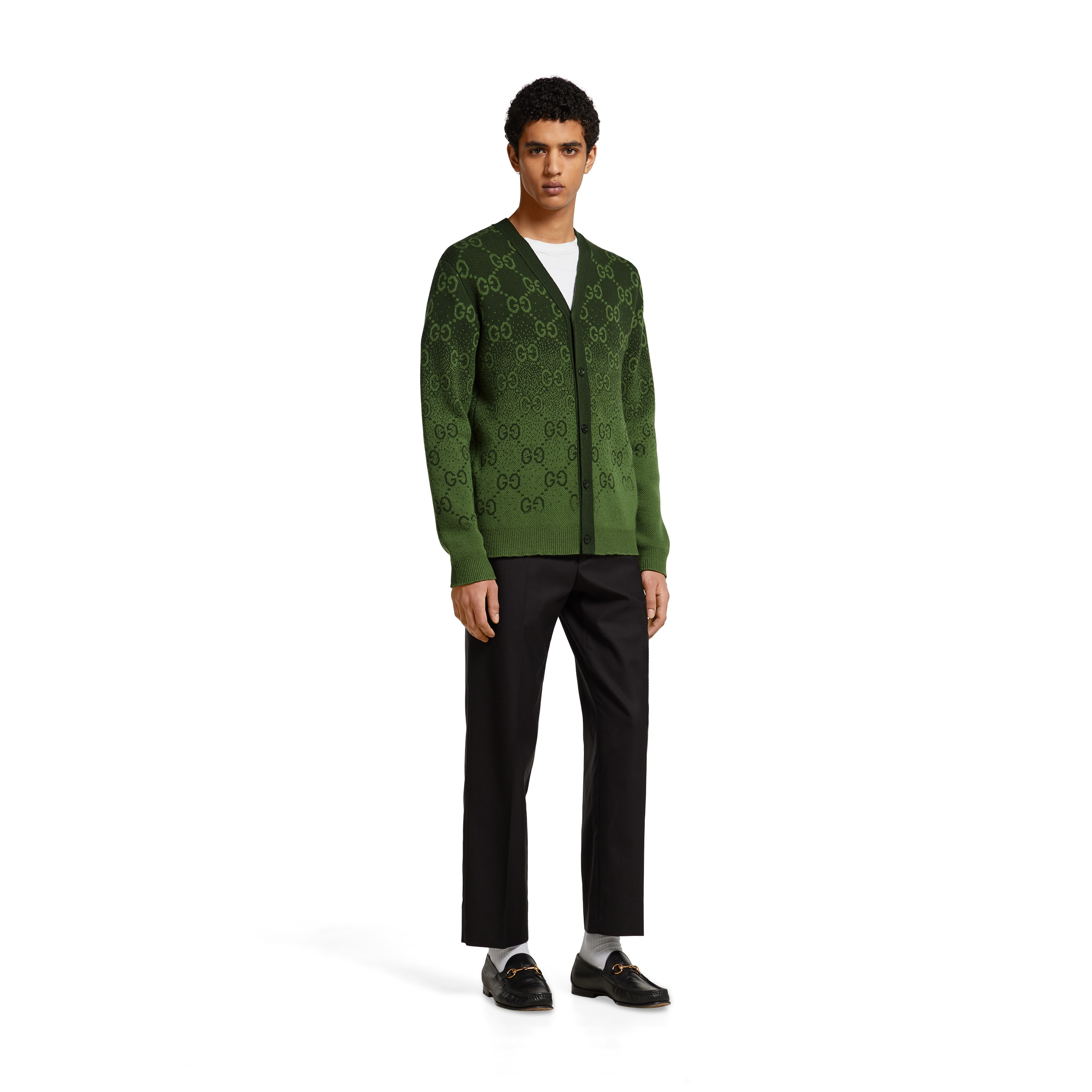 GG wool jacquard cardigan - 2