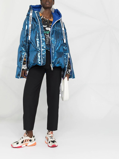 Khrisjoy metallic logo puffer jacket outlook