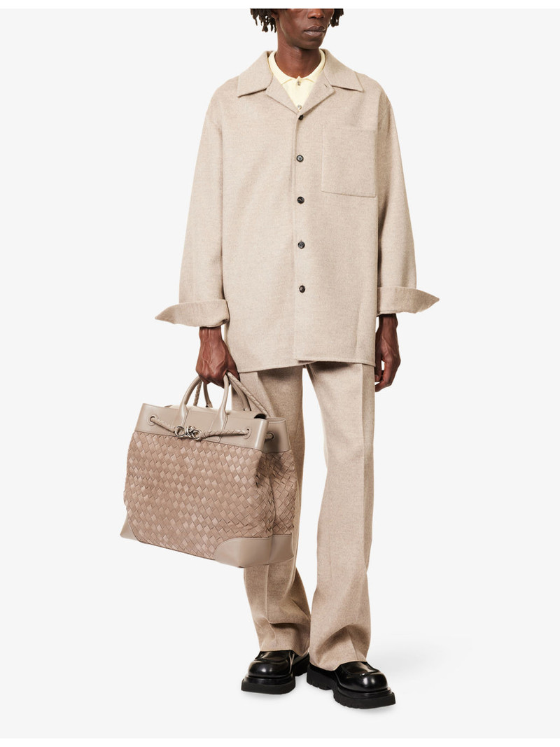 Bottega Veneta Tailored Straight-Leg Wool-Cashmere Blend Trousers outlook