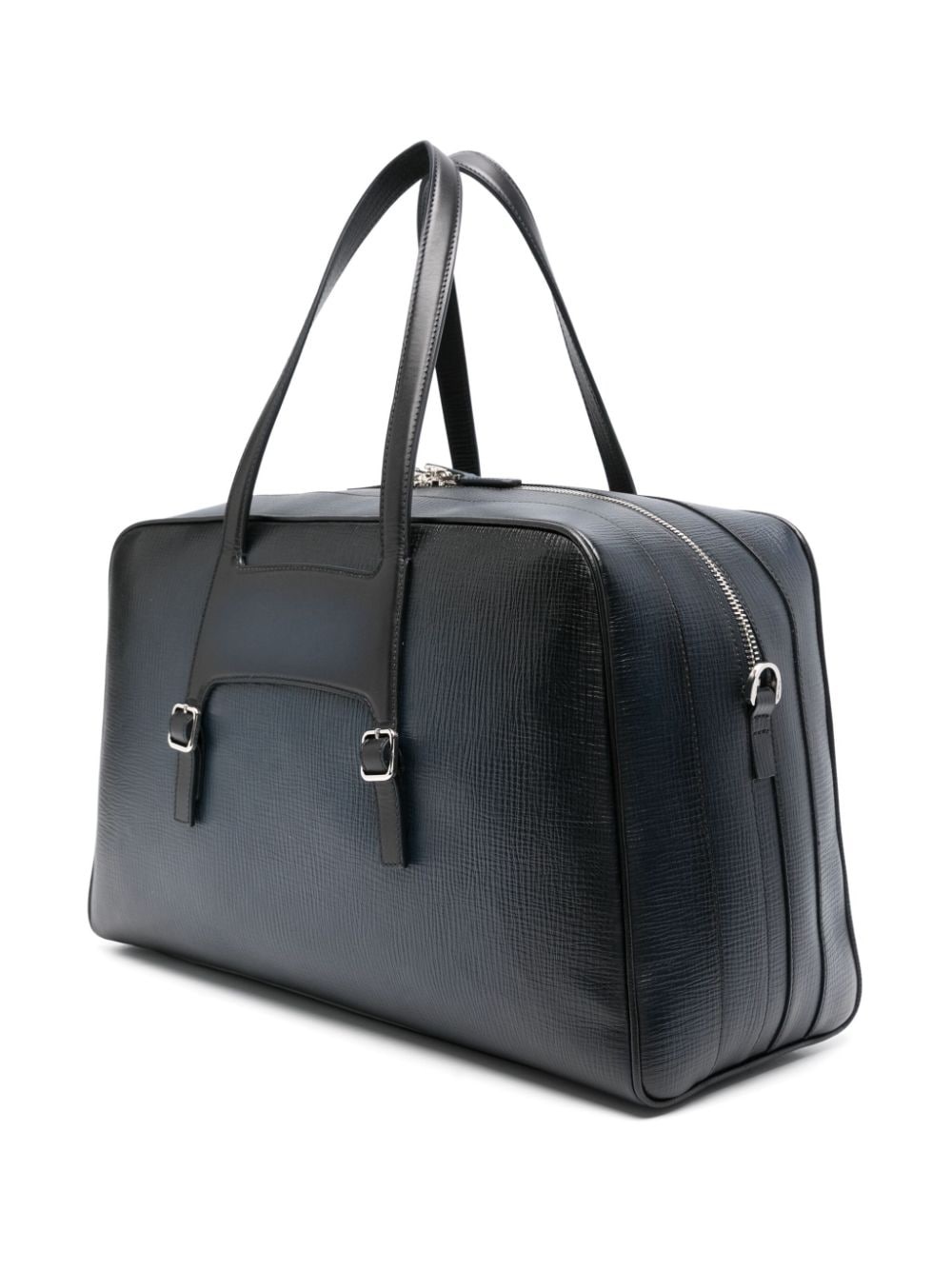 logo-stamp leather luggage bag - 2