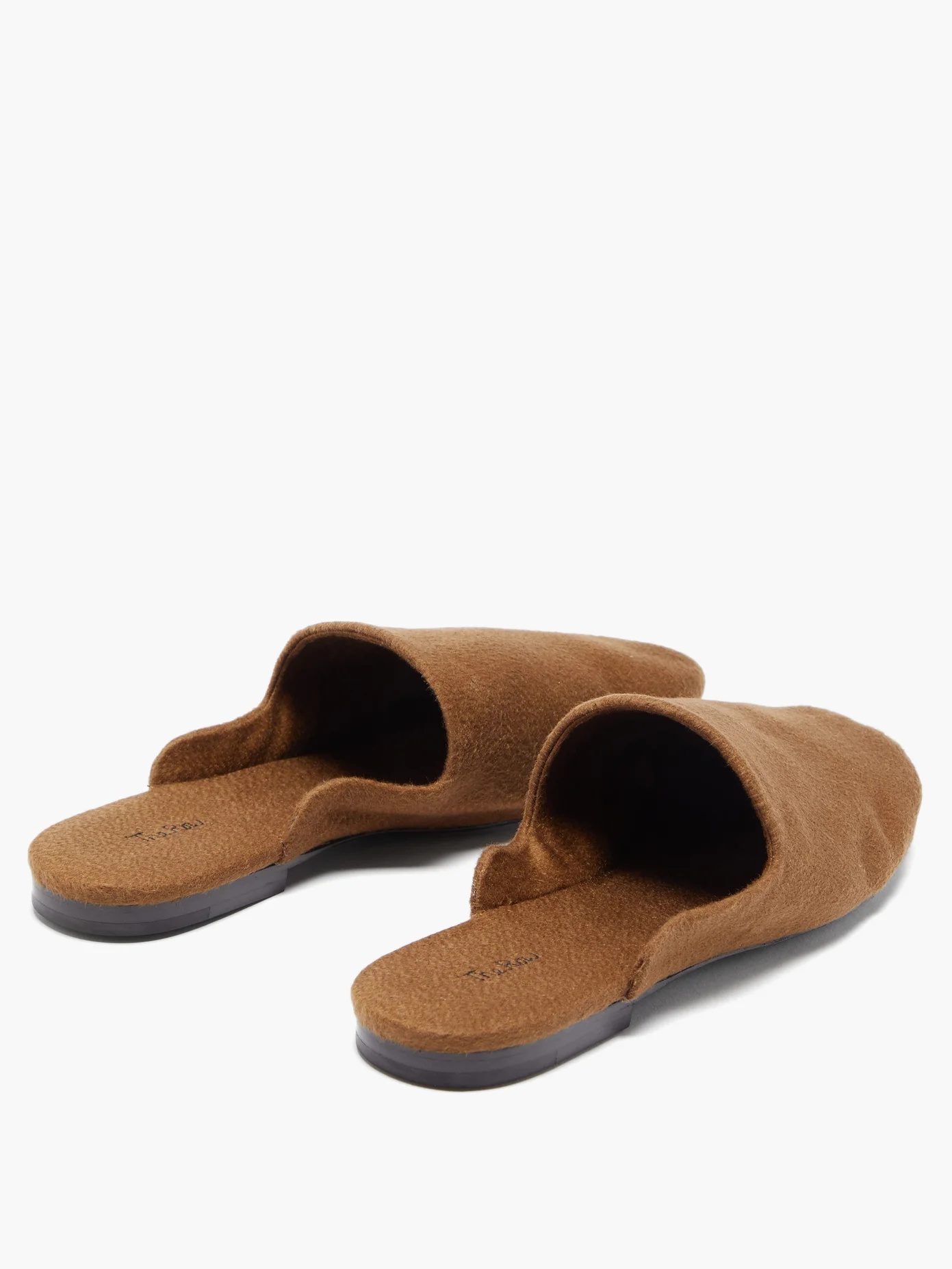 Granpa cashmere backless loafers - 5