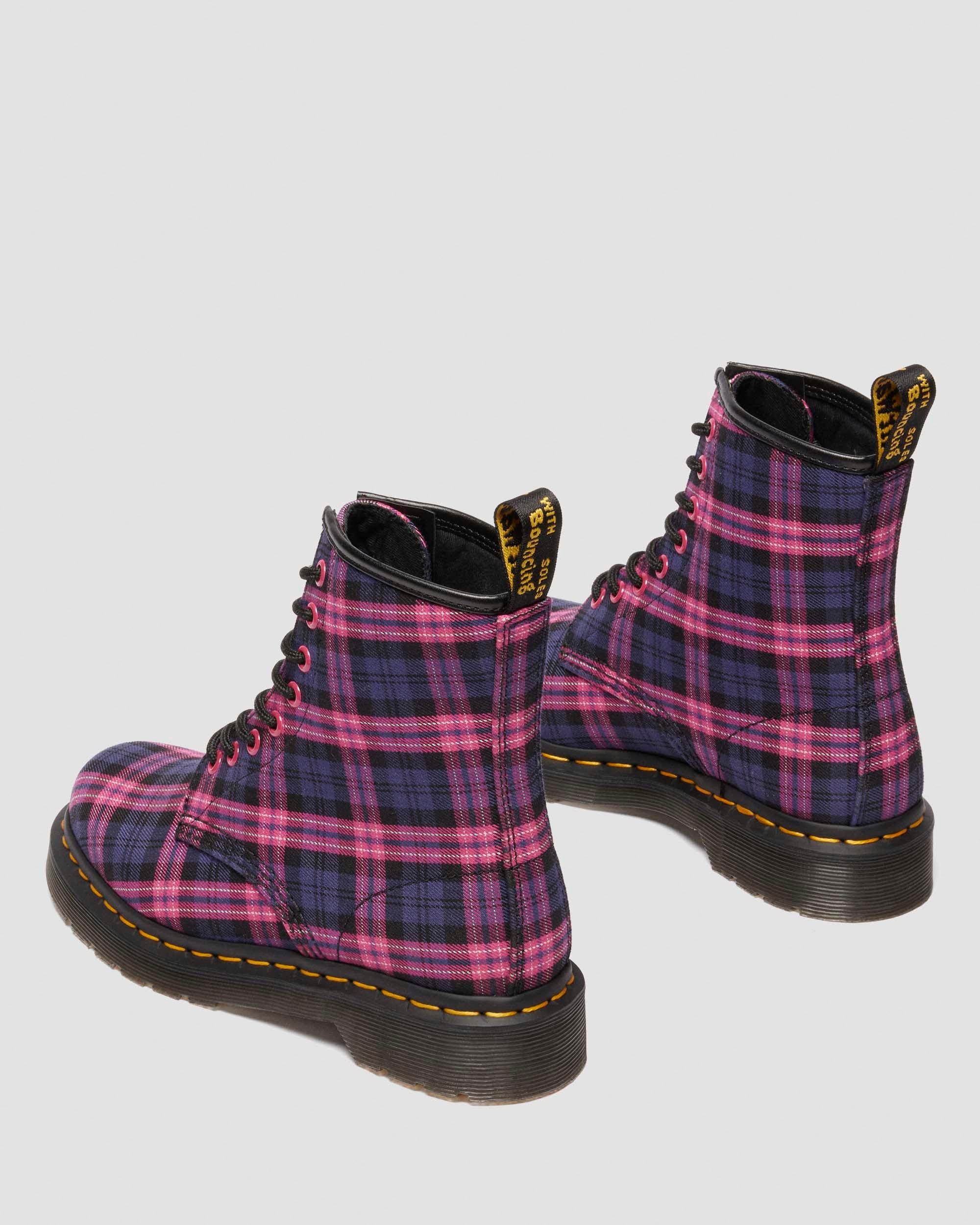 1460 Tartan Lace Up Boots - 4