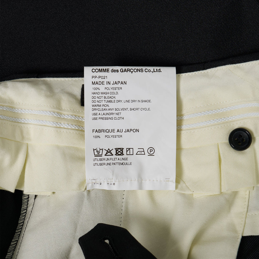 Polyester Gabardine Pleats Pants - 3