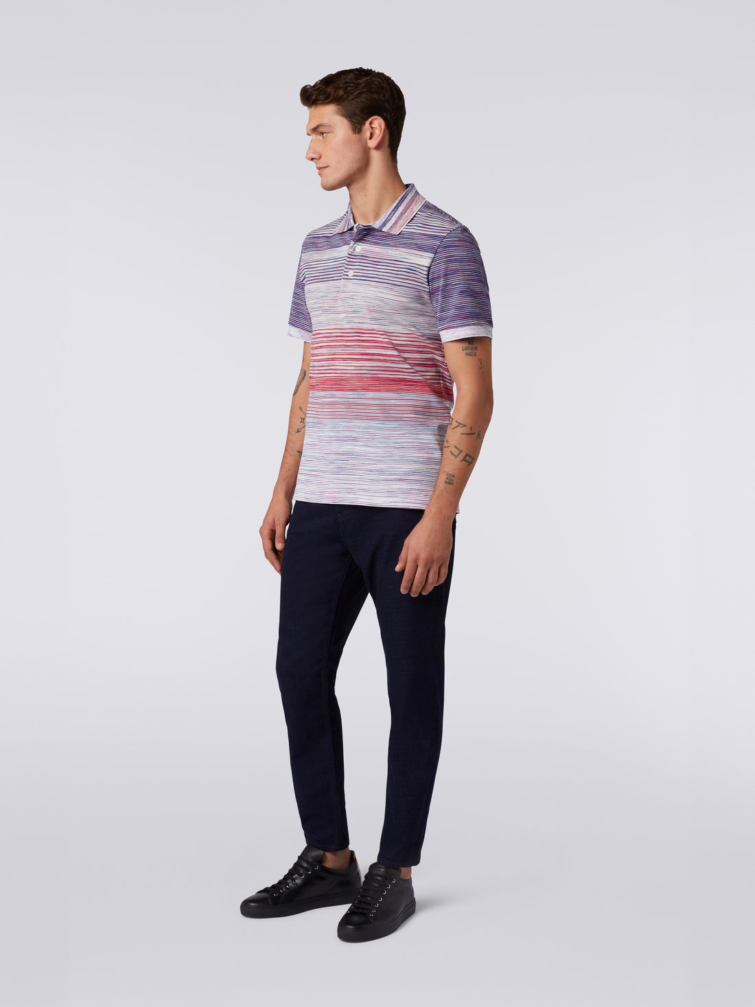 Slub cotton piqué polo shirt - 3