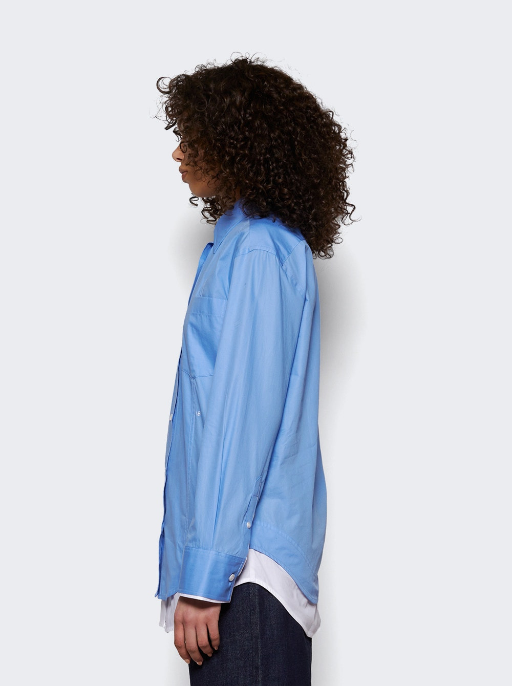 Double Layer Shirt Offord Blue - 3