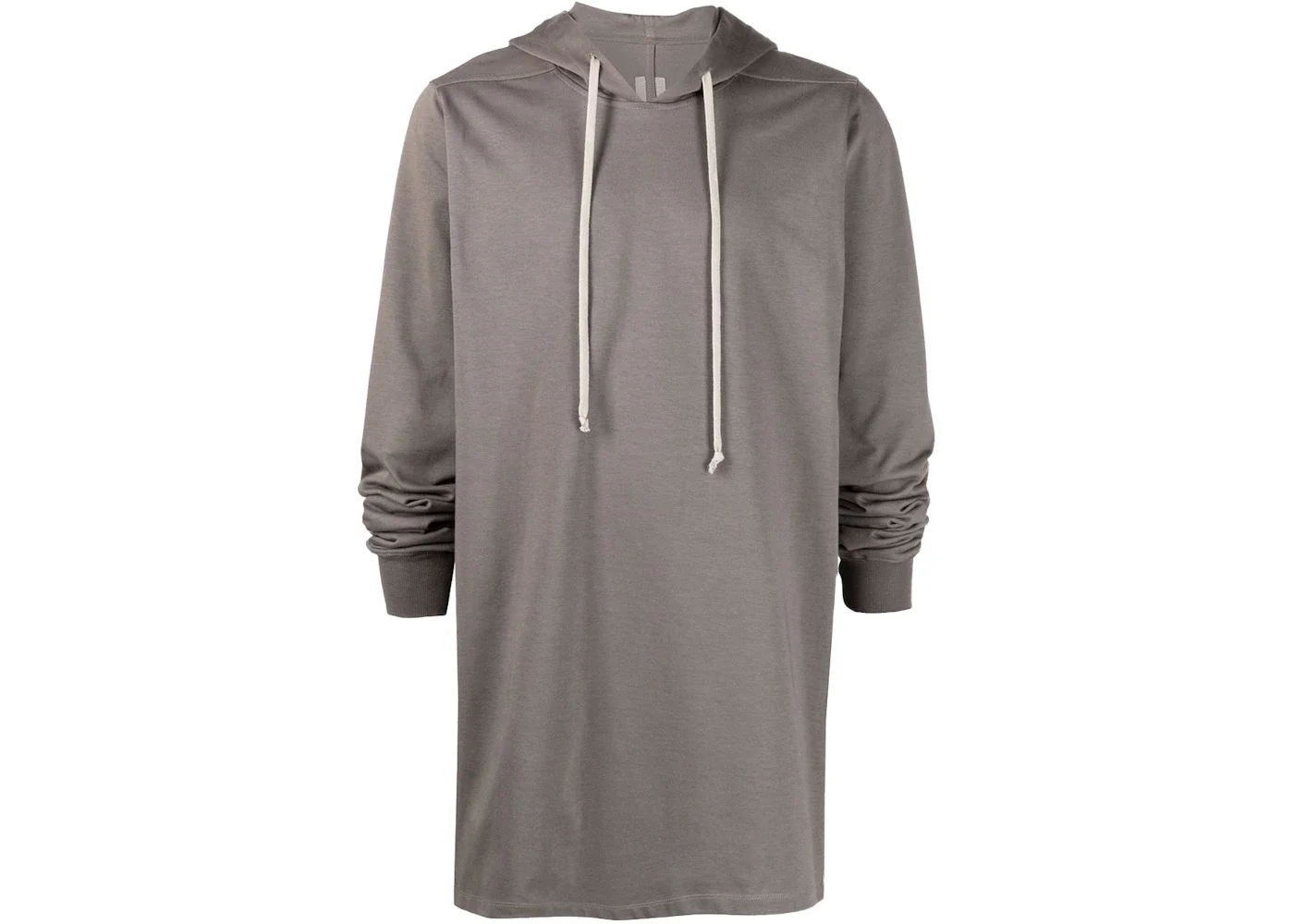 Rick Owens Fogachine Drawstring Pullover Hoodie Dark Brown - 1