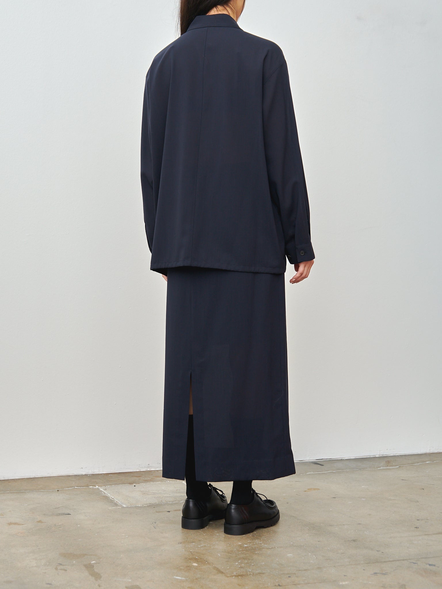 Wool Lawn CPO Jacket - Navy - 4