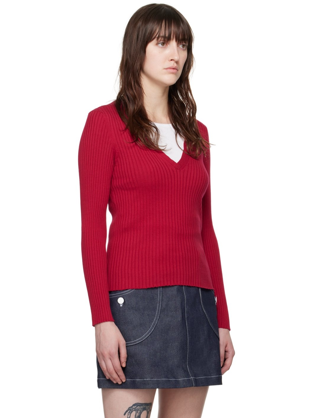 Red Katie Holmes Edition Camille Sweater - 2