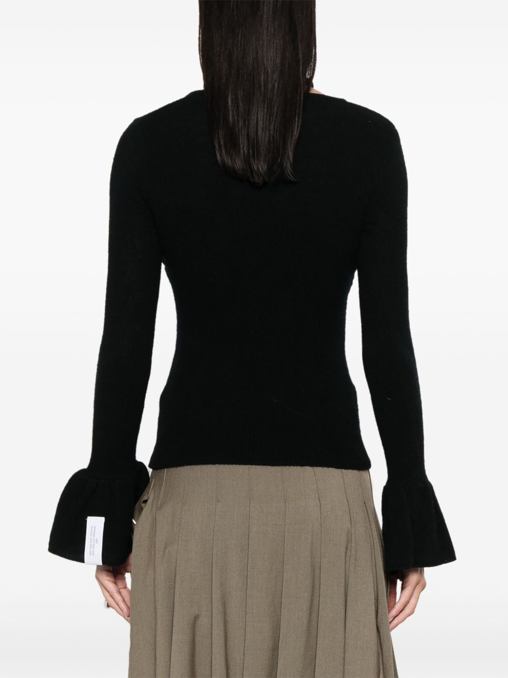 cross-knitted sweater - 4