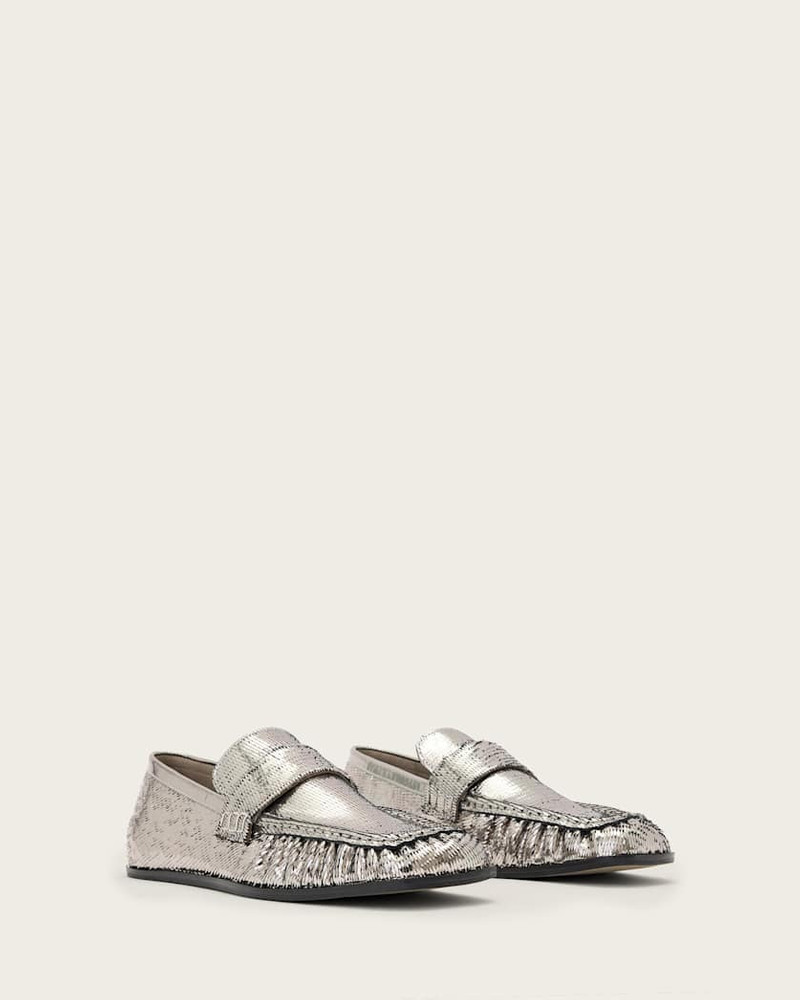 JULIE STUDDED LEATHER LOAFERS 3