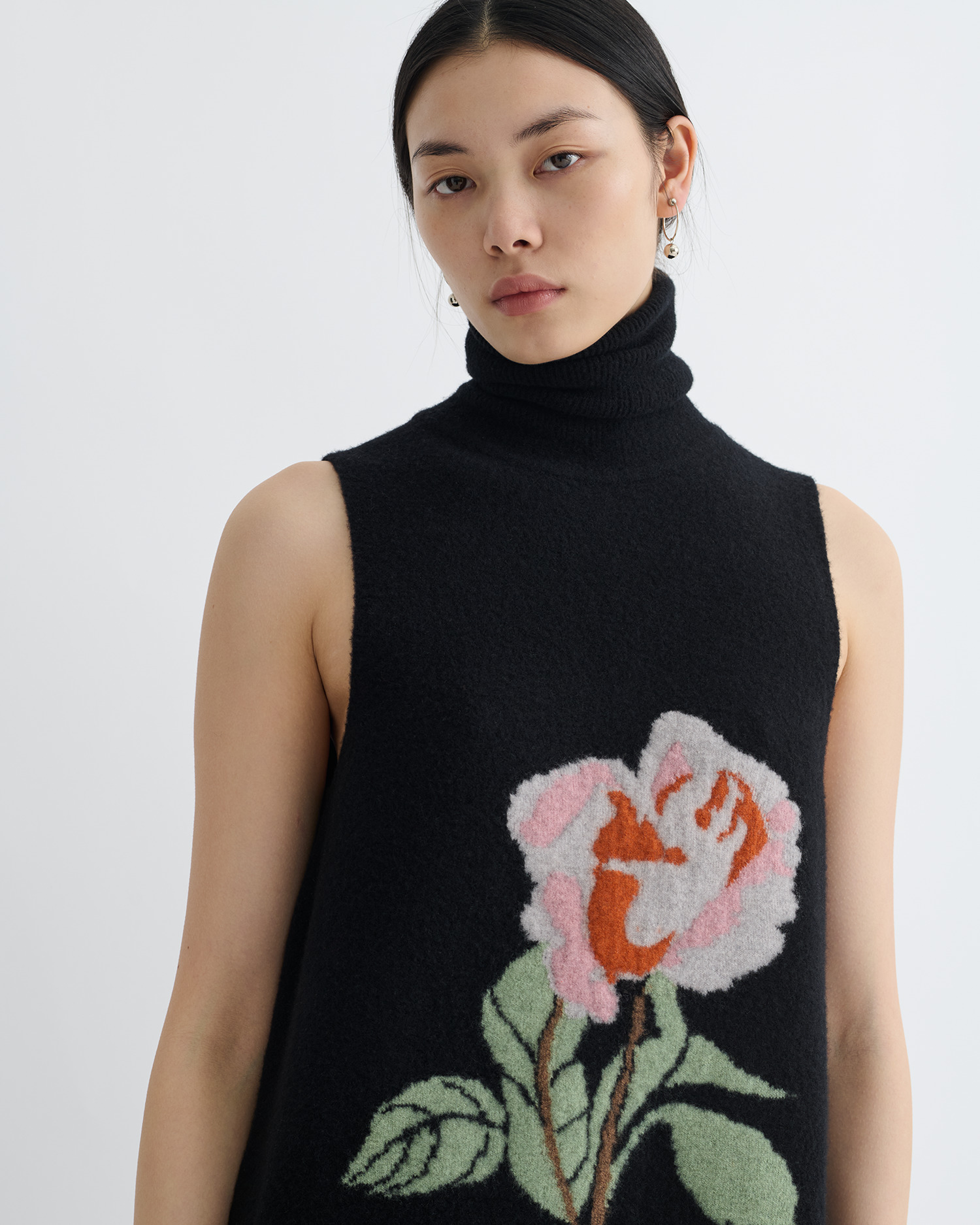 Merino Wool Turtleneck Dress - 2