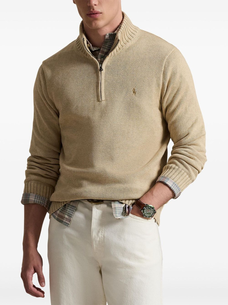 zipped long-sleeved sweater 3