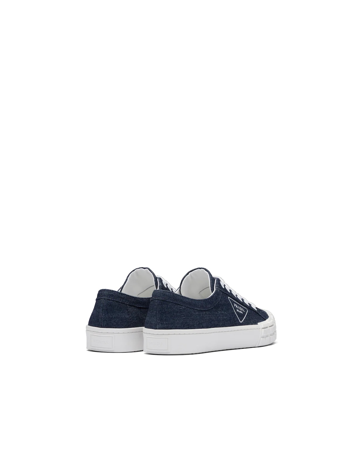 Prada Wheel Cassetta denim sneakers - 3