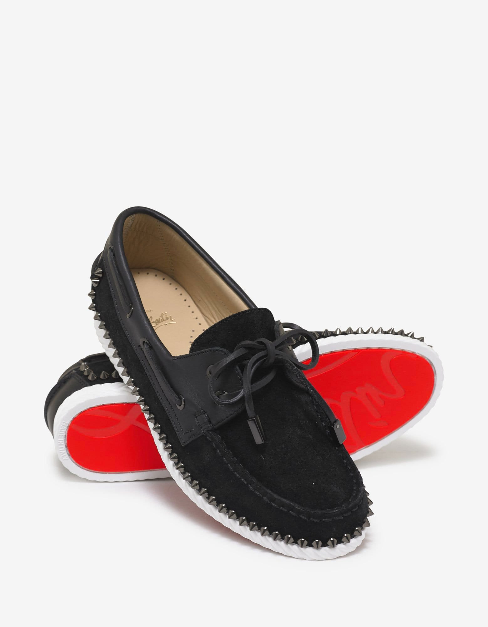 Christian Louboutin Steckel Flat Crosta Wax Boat Shoes - 6