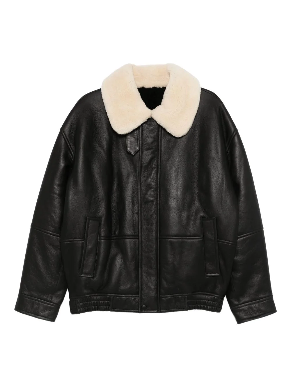 shearling-collar jacket - 1