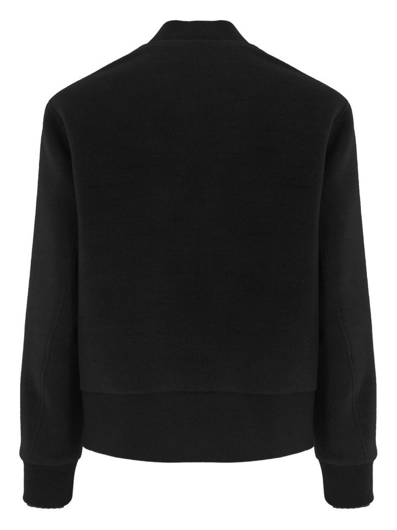 LARDINI wool zip-front bomber jacket outlook