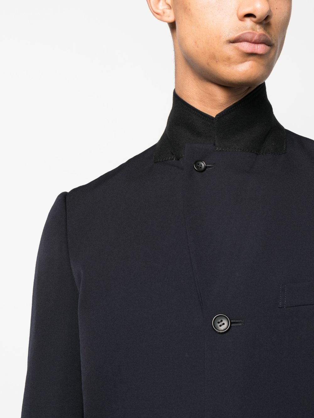 flared single-breasted coat - 9
